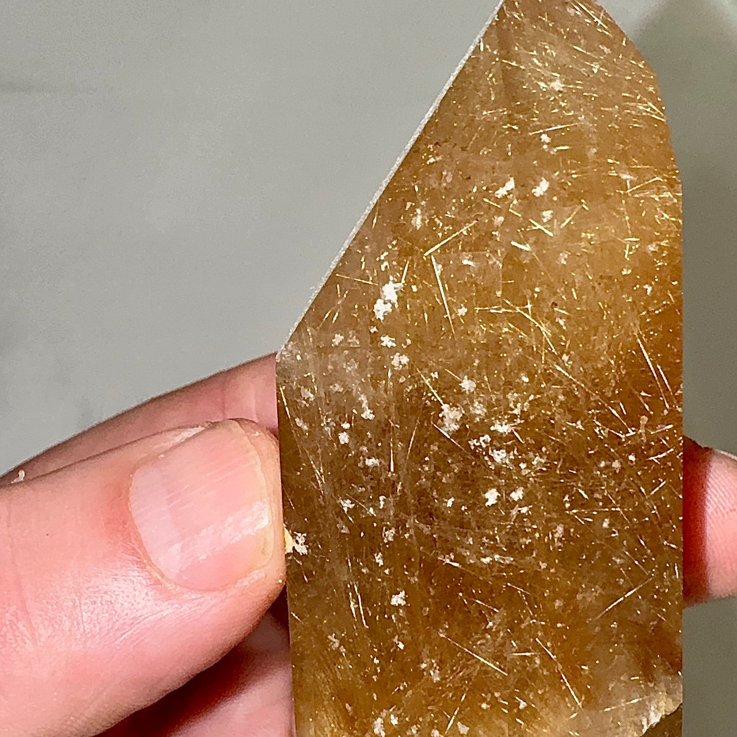 Quartz with rutile Munay Minerals Mallorca