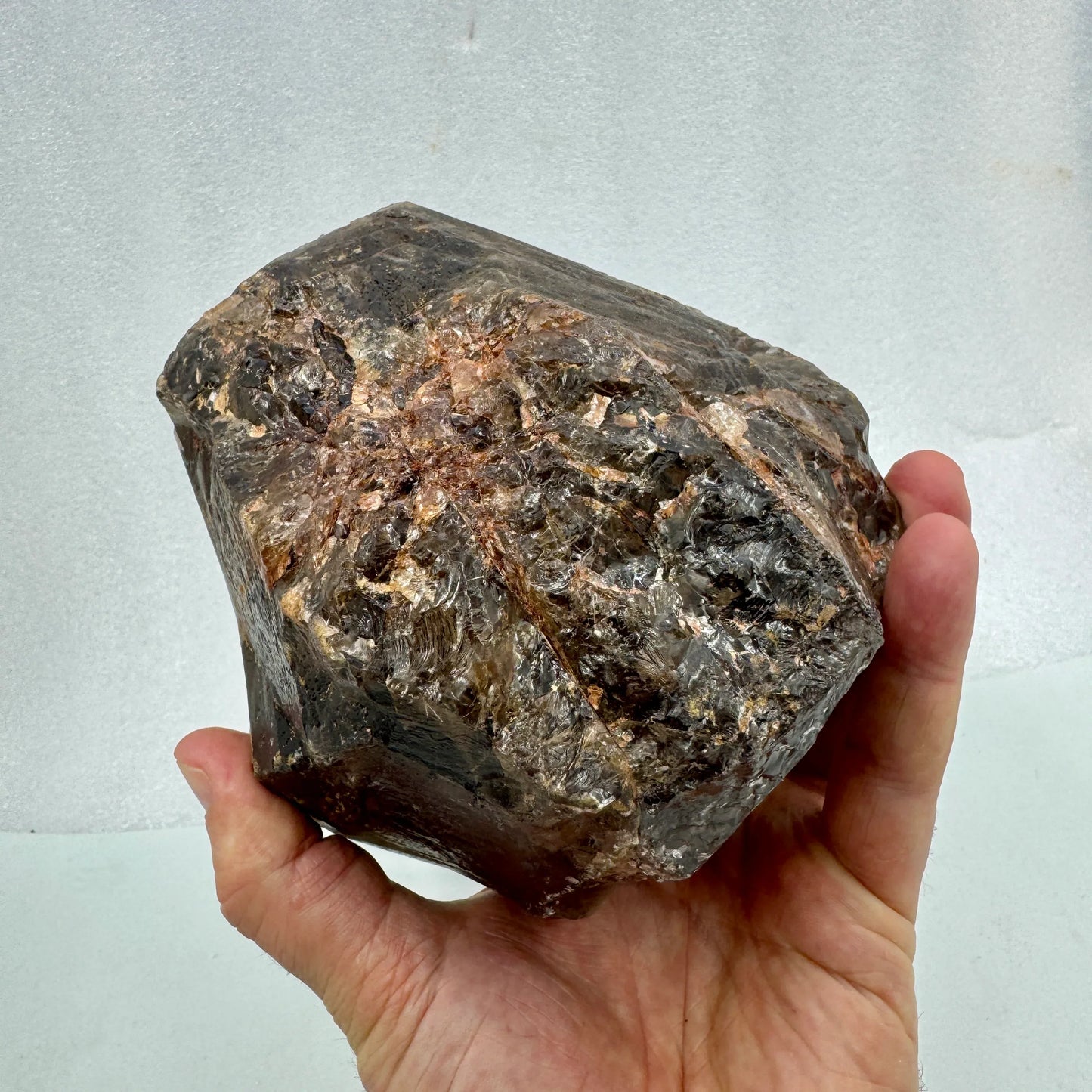 Cuarzo ahumado con rutilo 4,1 kg. - MUNAY MINERALES MALLORCA