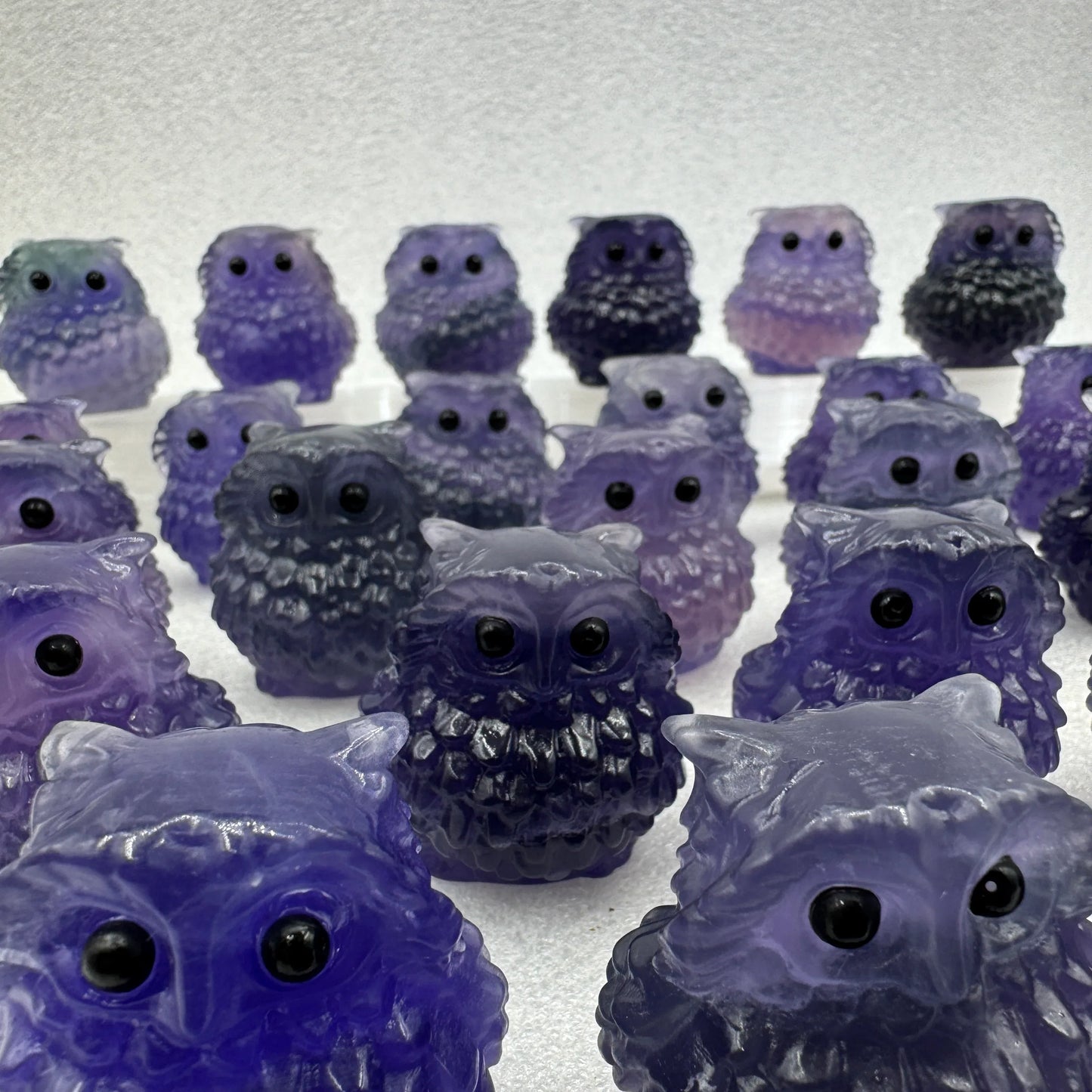 Búho de fluorita - MUNAY MINERALES MALLORCA