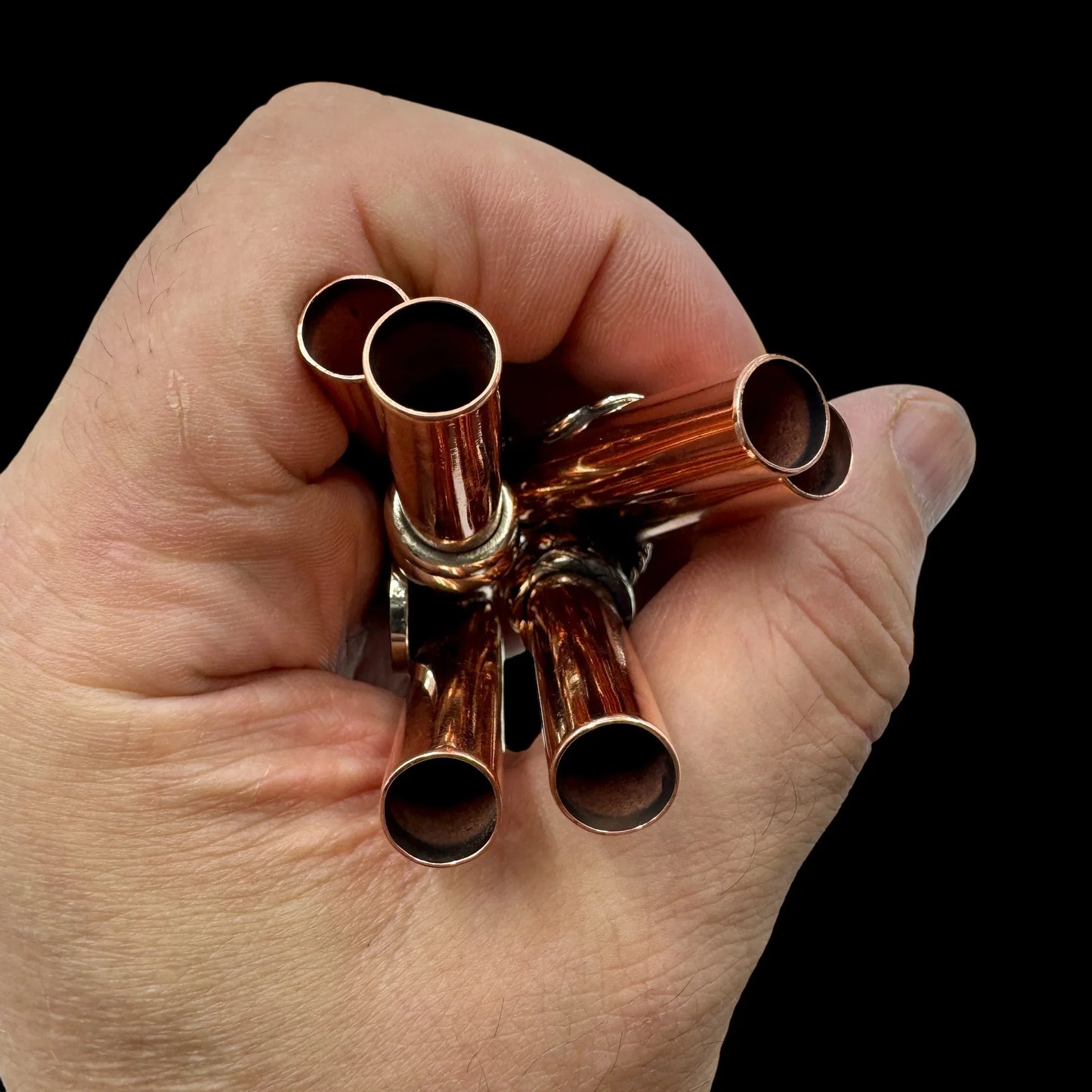 Kuripé de cobre para rapé ceremonial - MUNAY MINERALES MALLORCA