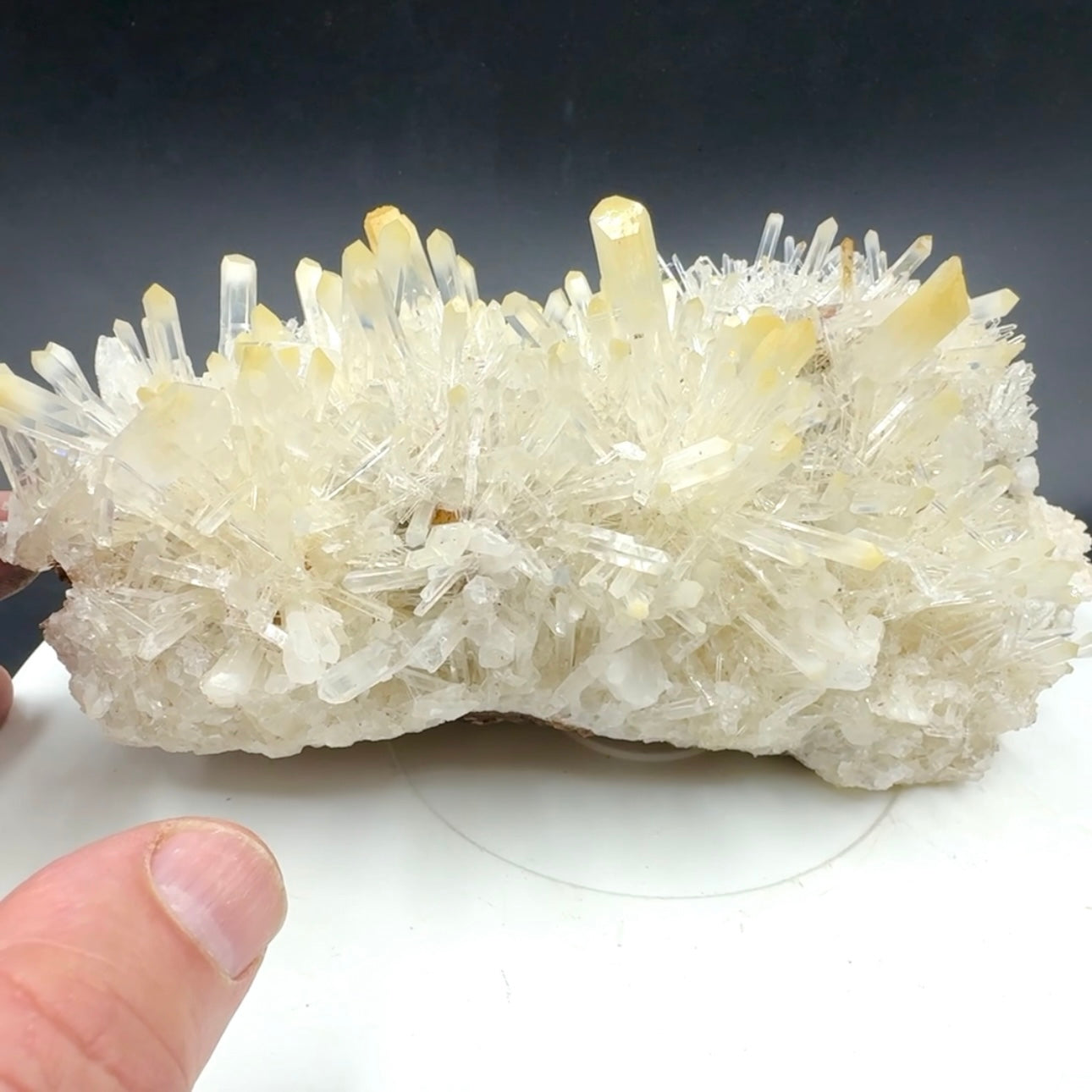 Mango quartz with halloysite Colombia