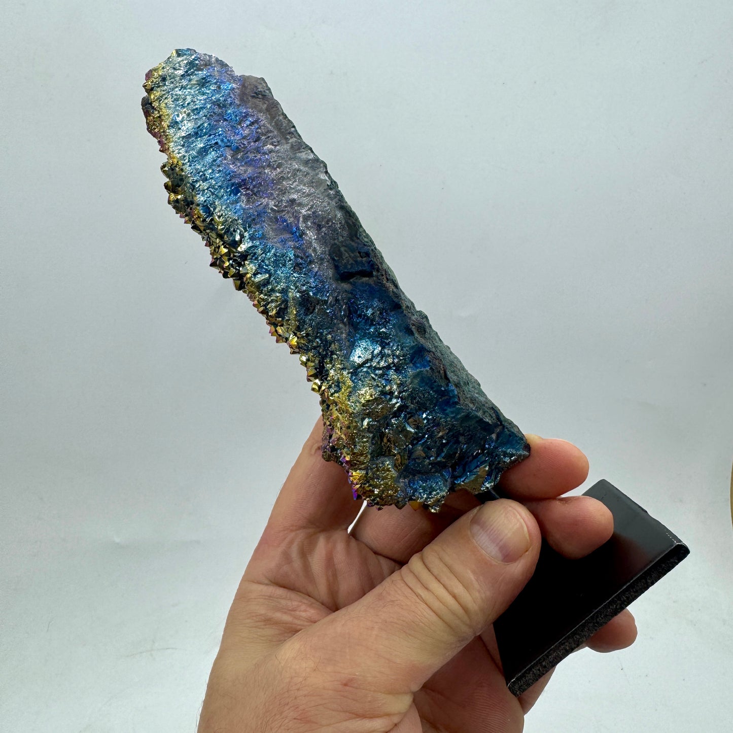 Titanium Aura Amethyst Druse
