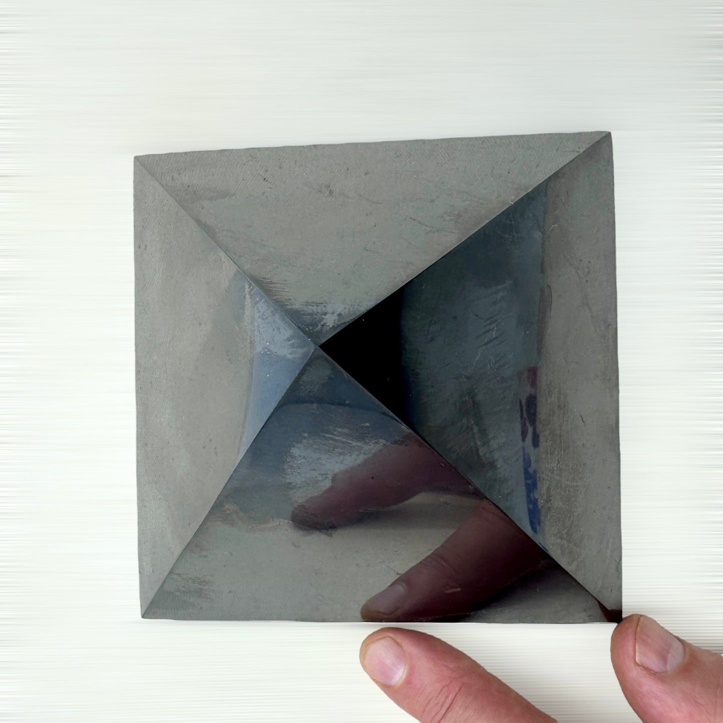 Shungite pyramid 13 cm. polished Shungite Shunguite
