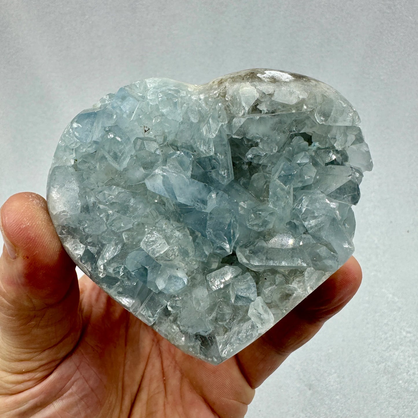 Celestina Celestita corazón - MUNAY MINERALES MALLORCA