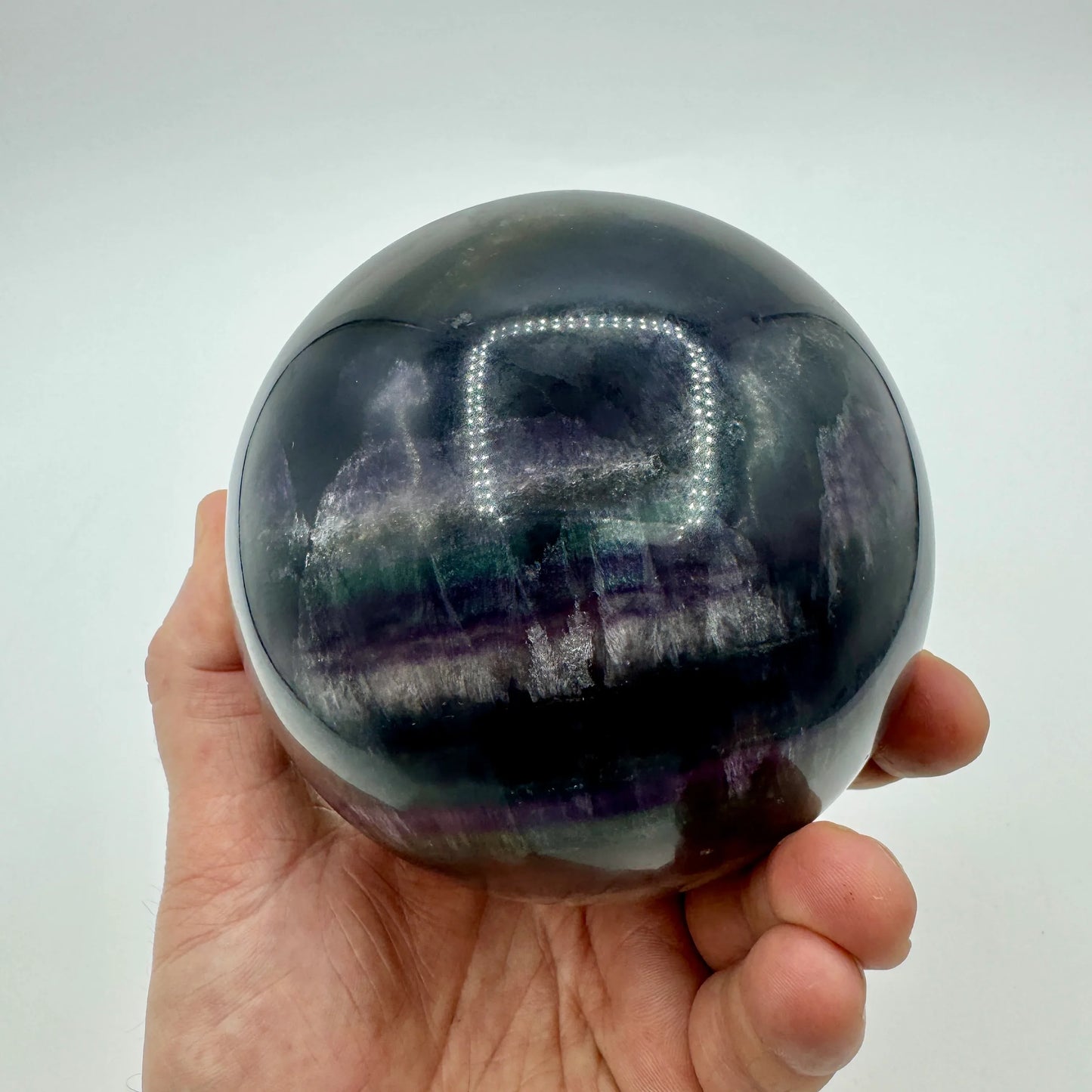 Esfera de fluorita 2,8 kg. y 12 cm. Munay Minerales. Mallorca - MUNAY MINERALES MALLORCA