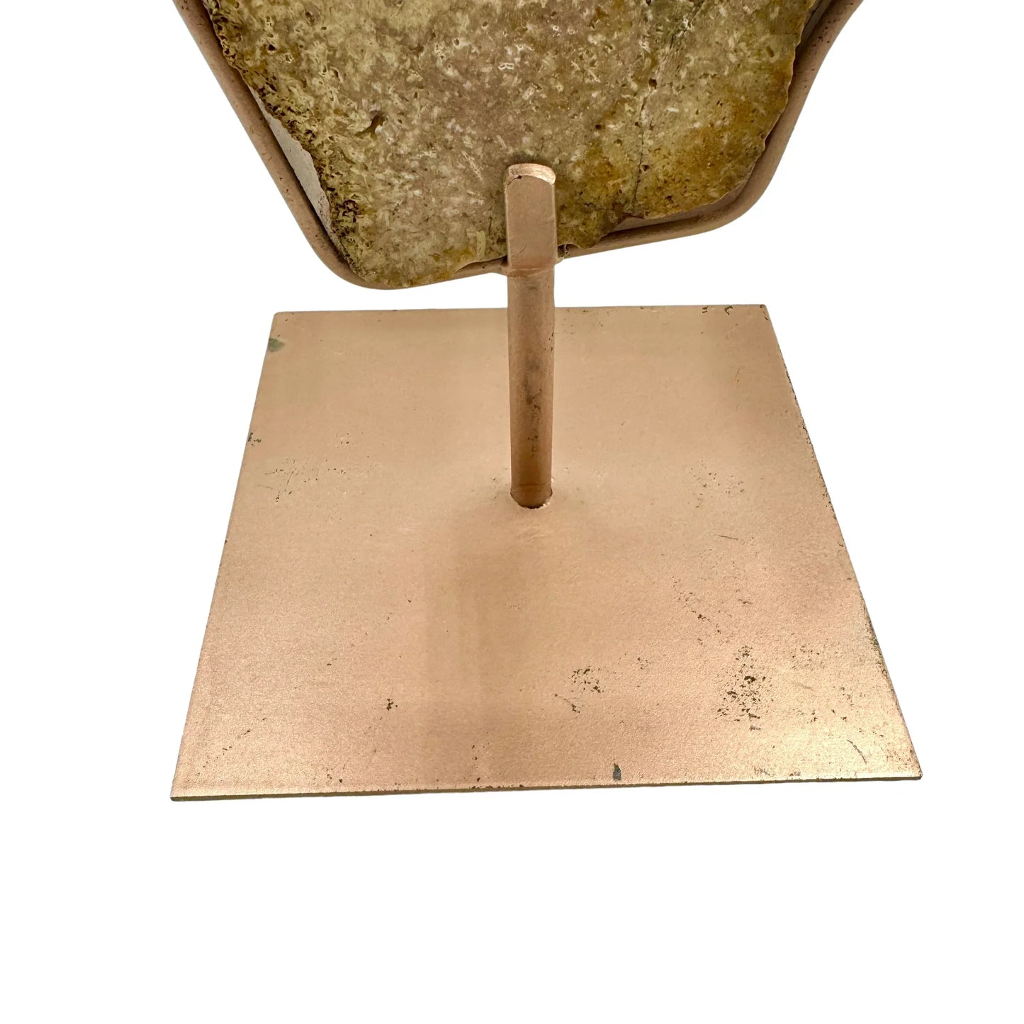Amatista rosa en base metálica 3,8 kg. - MUNAY MINERALES MALLORCA