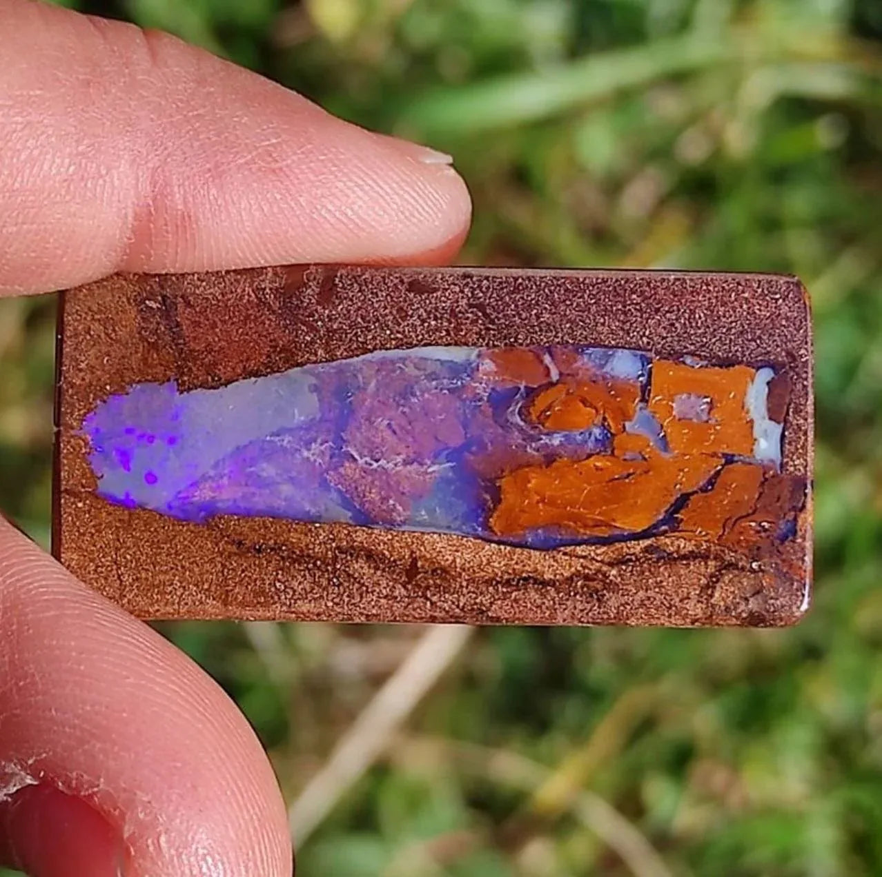 Ópalo boulder colgante en plata de ley - MUNAY MINERALES MALLORCA