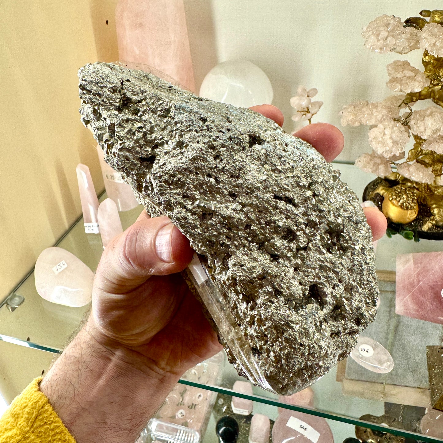 Sparkling pyrite 2.5 kg. Munay Minerals Mallorca