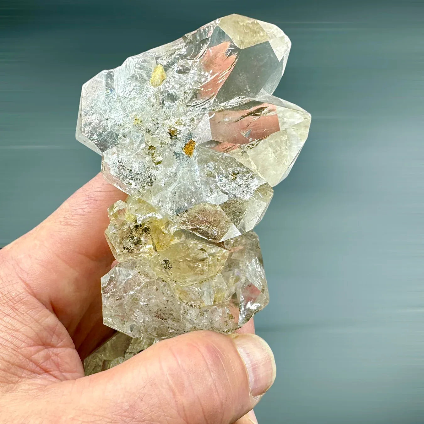Cuarzo diamante Herkimer macla - MUNAY MINERALES MALLORCA