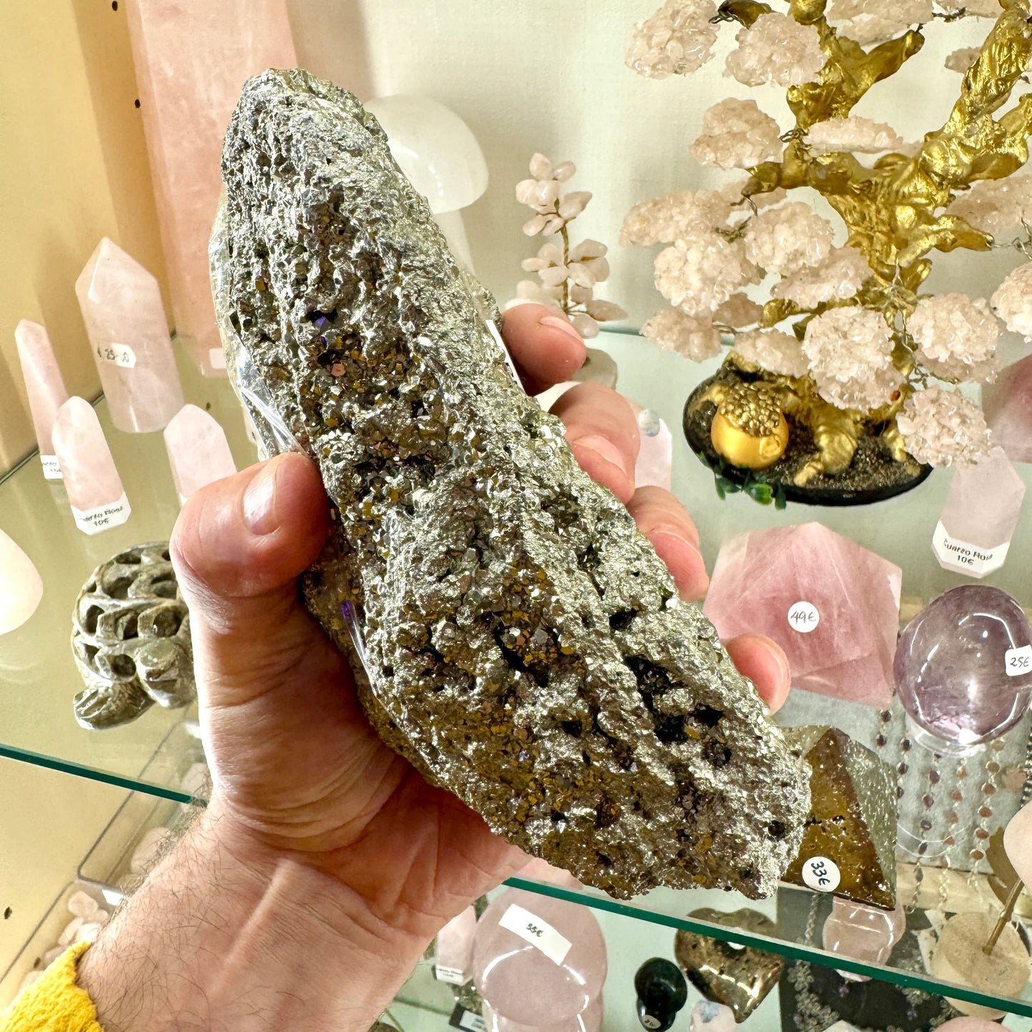 Pirita chispa 2,5 kg. Munay Minerales Mallorca - MUNAY MINERALES MALLORCA