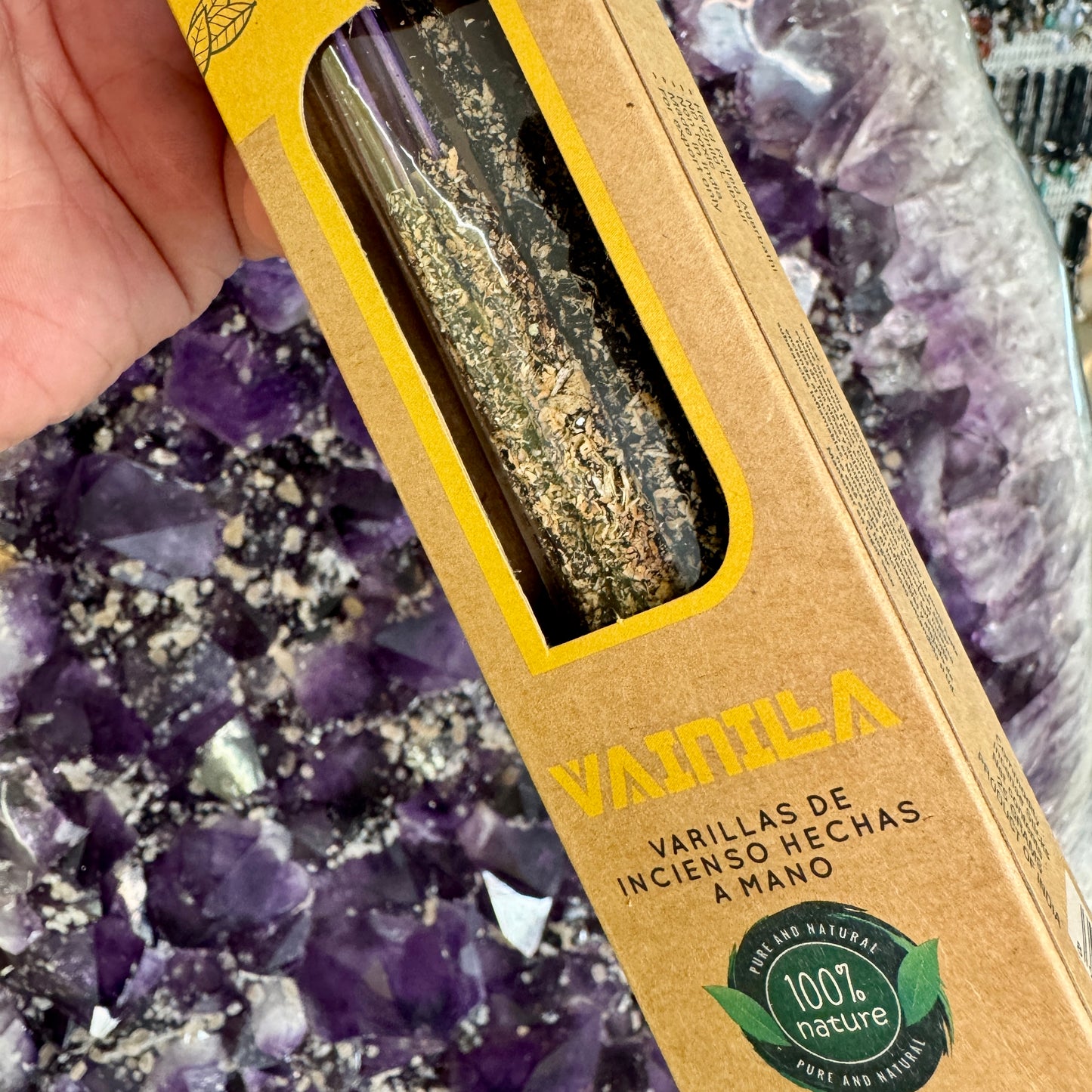 Incienso orgánico de vainilla 25 g.