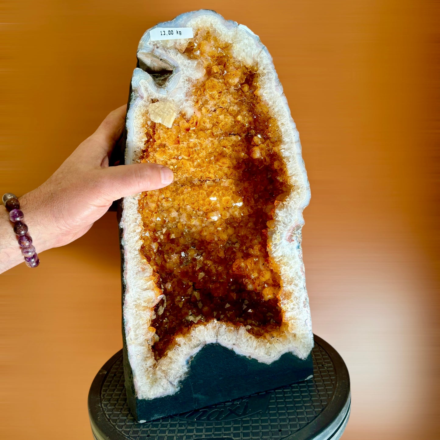 Citrine geode 13 kg.