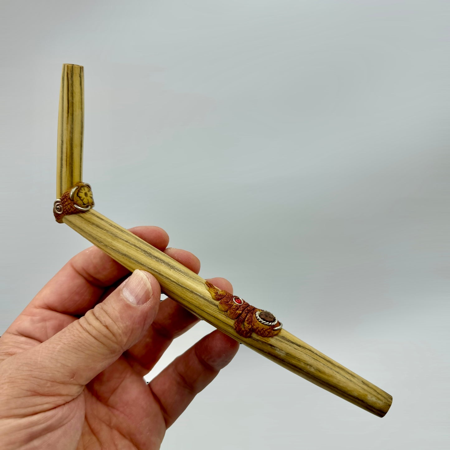 Ayahuasca wood snuff tipi