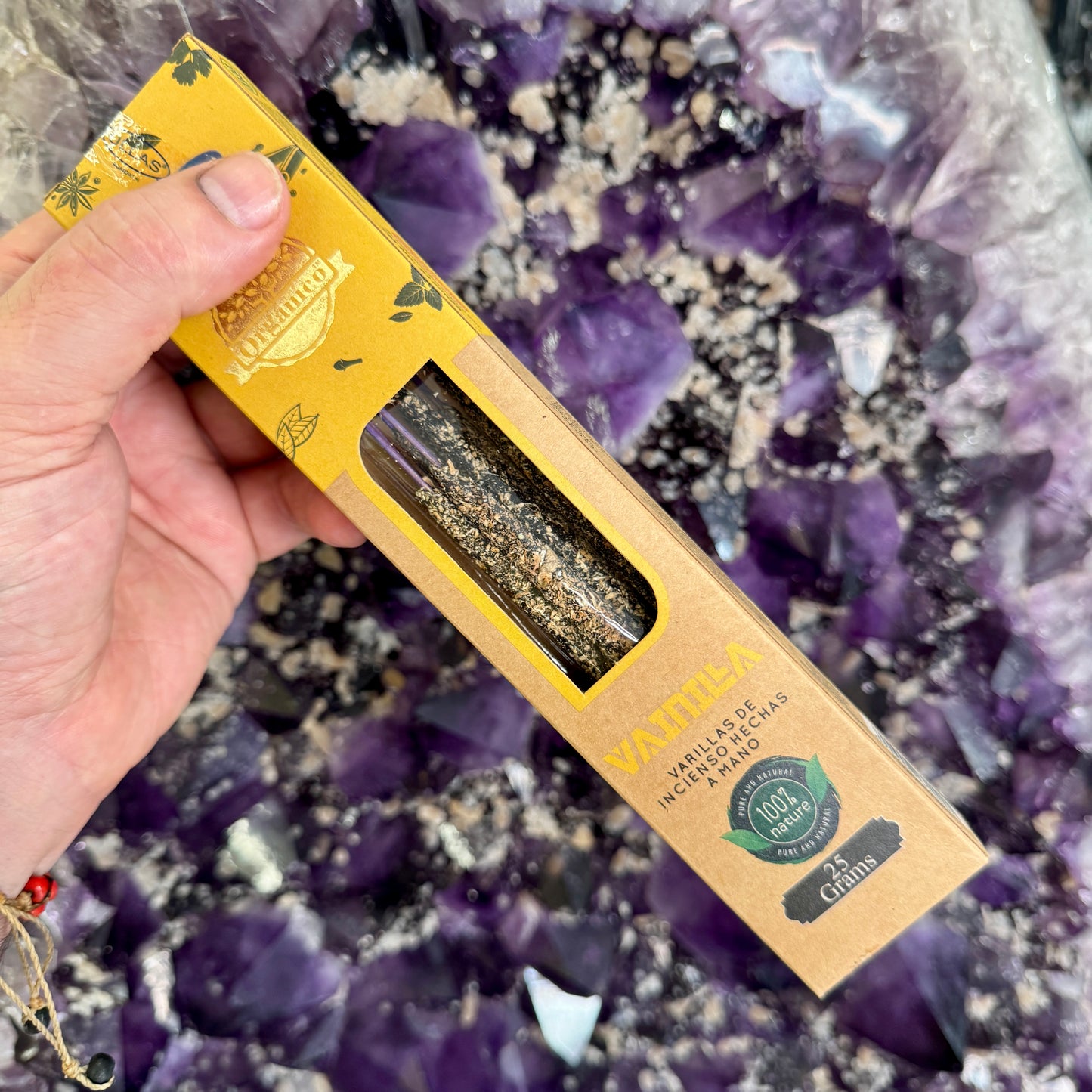 Incienso orgánico de vainilla 25 g.