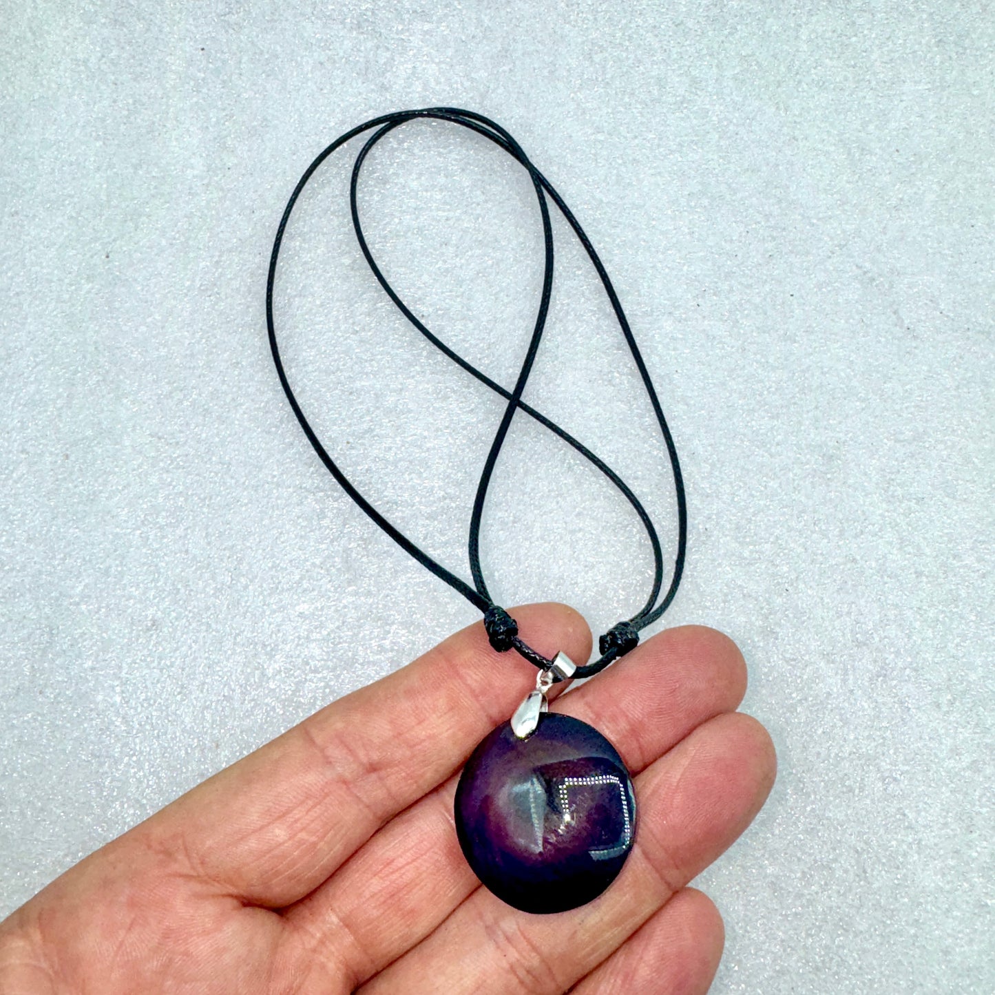 Obsidiana arcoíris colgante