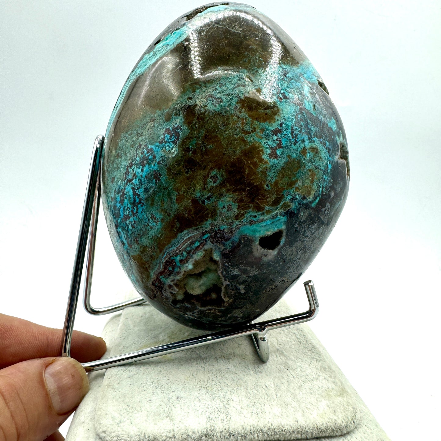 Chrysocolla egg 1.6 kg. Munay Minerals Mallorca