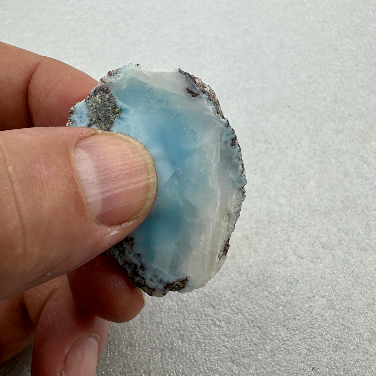 Larimar rodaja Munay Minerales Mallorca