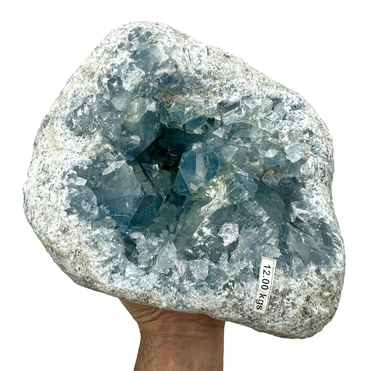 Celestina geoda 12 kg. Munay Minerales Mallorca - MUNAY MINERALES MALLORCA