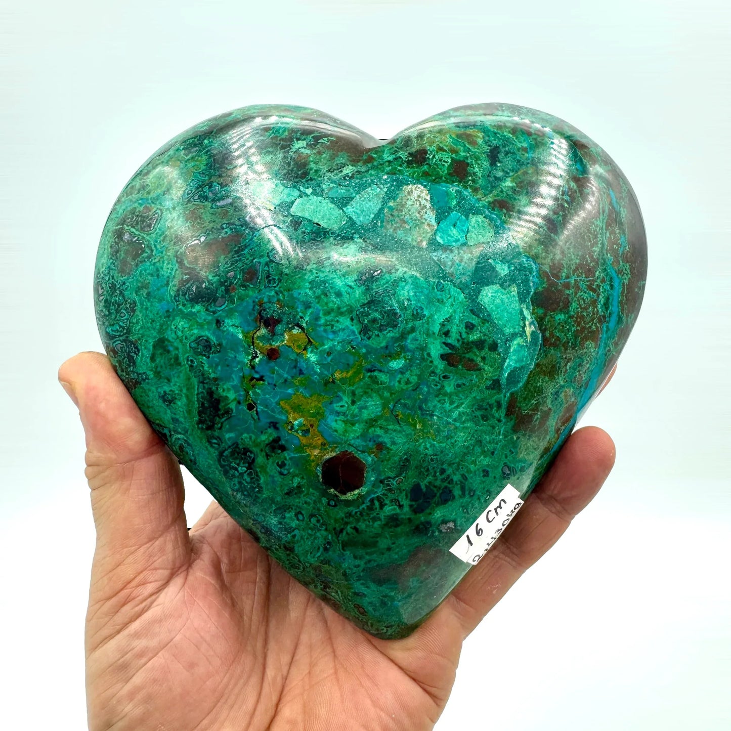 Corazón de crisocola Munay Minerales Mallorca - MUNAY MINERALES MALLORCA