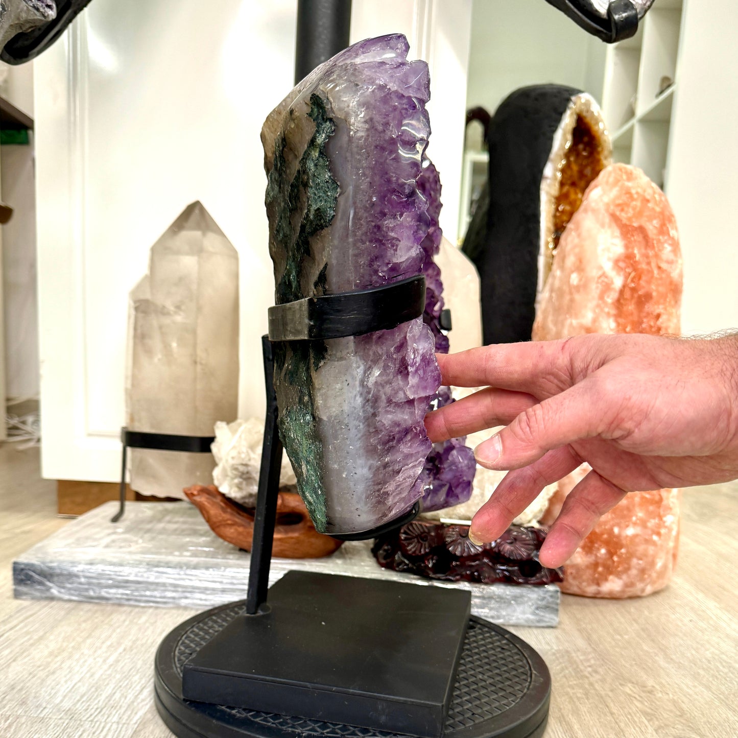 Extra quality amethyst druse 20 kg.