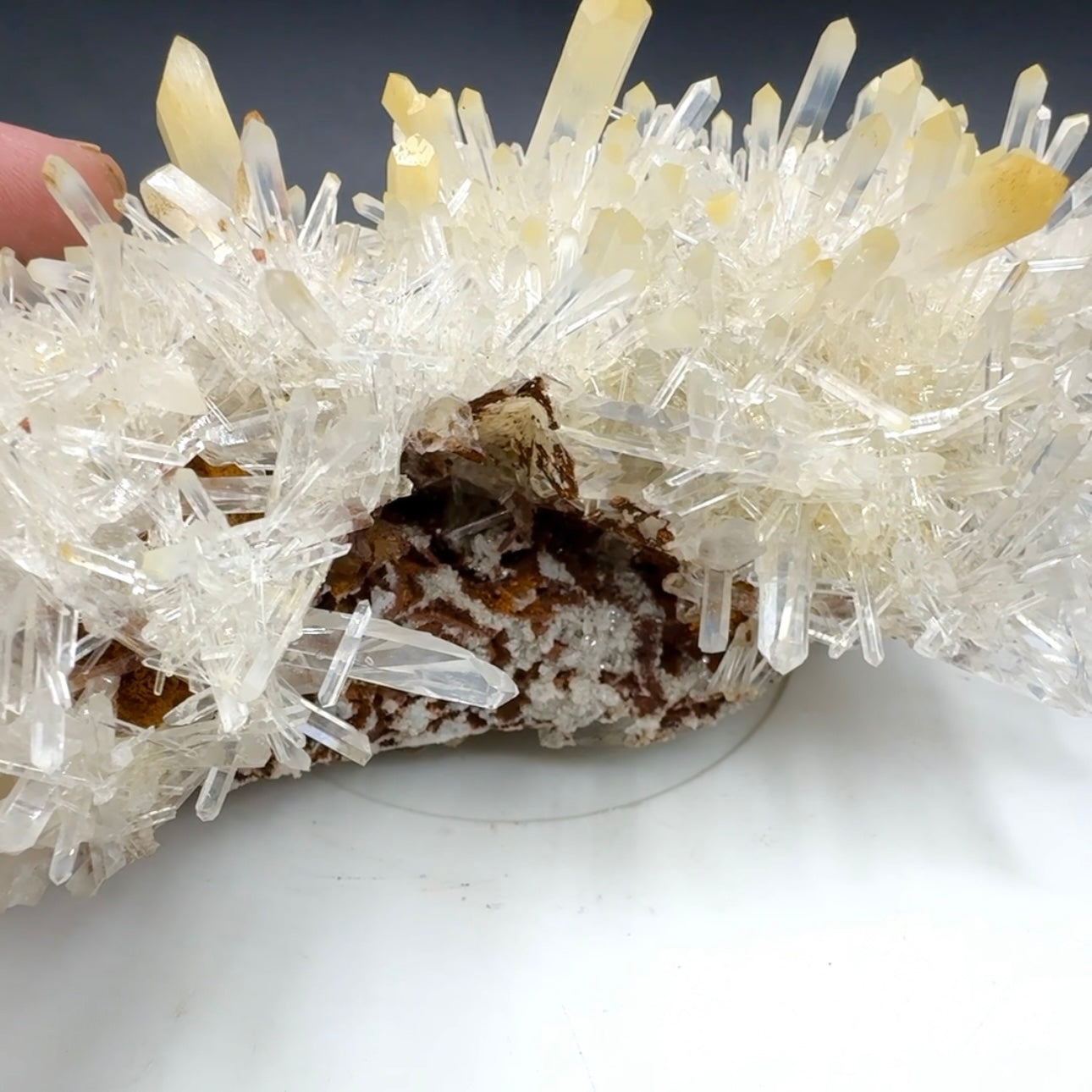 Mango quartz with halloysite Colombia