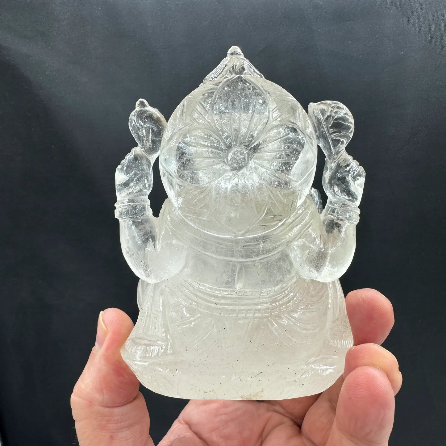 Dios Ganesha Ganesh Ganapati 600 g. cuarzo - Munay Minerales Palma de Mallorca Spain