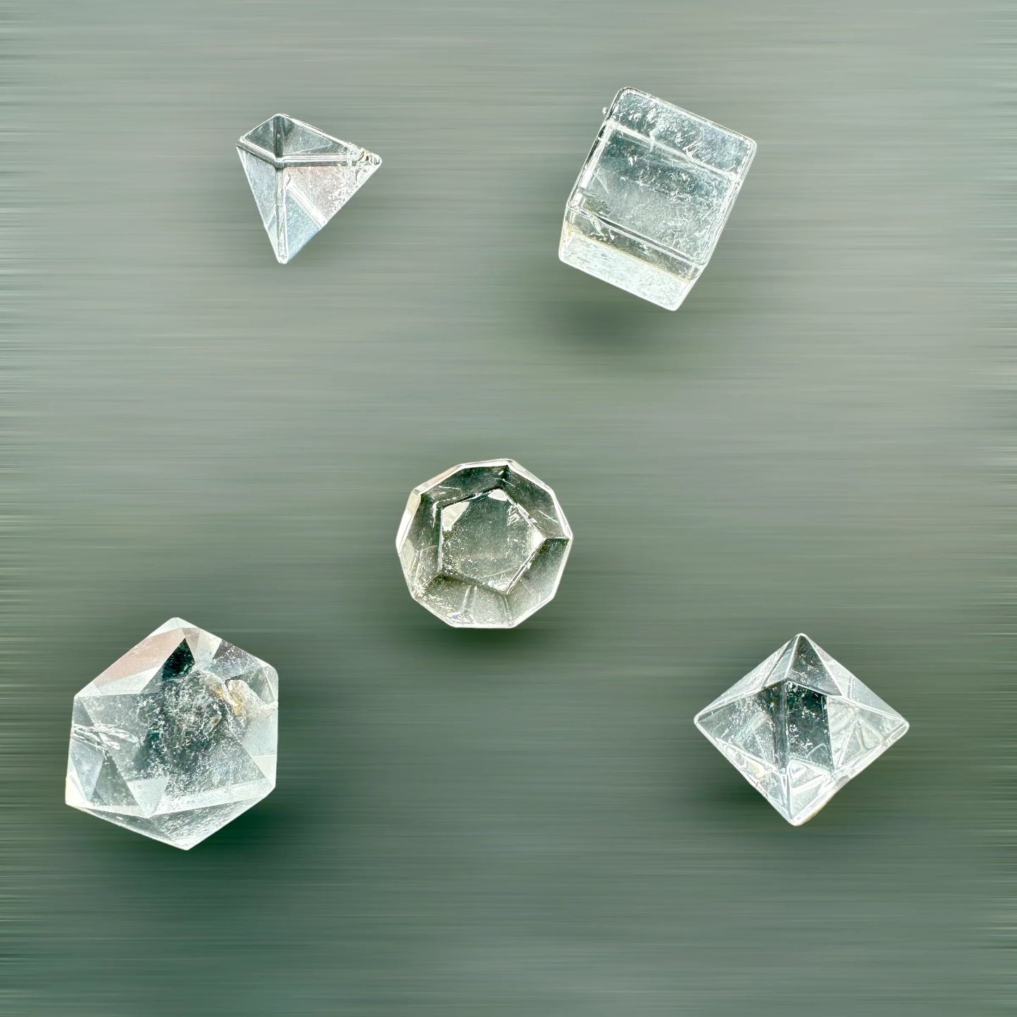 Sólidos platónicos de cuarzo - MUNAY MINERALES MALLORCA