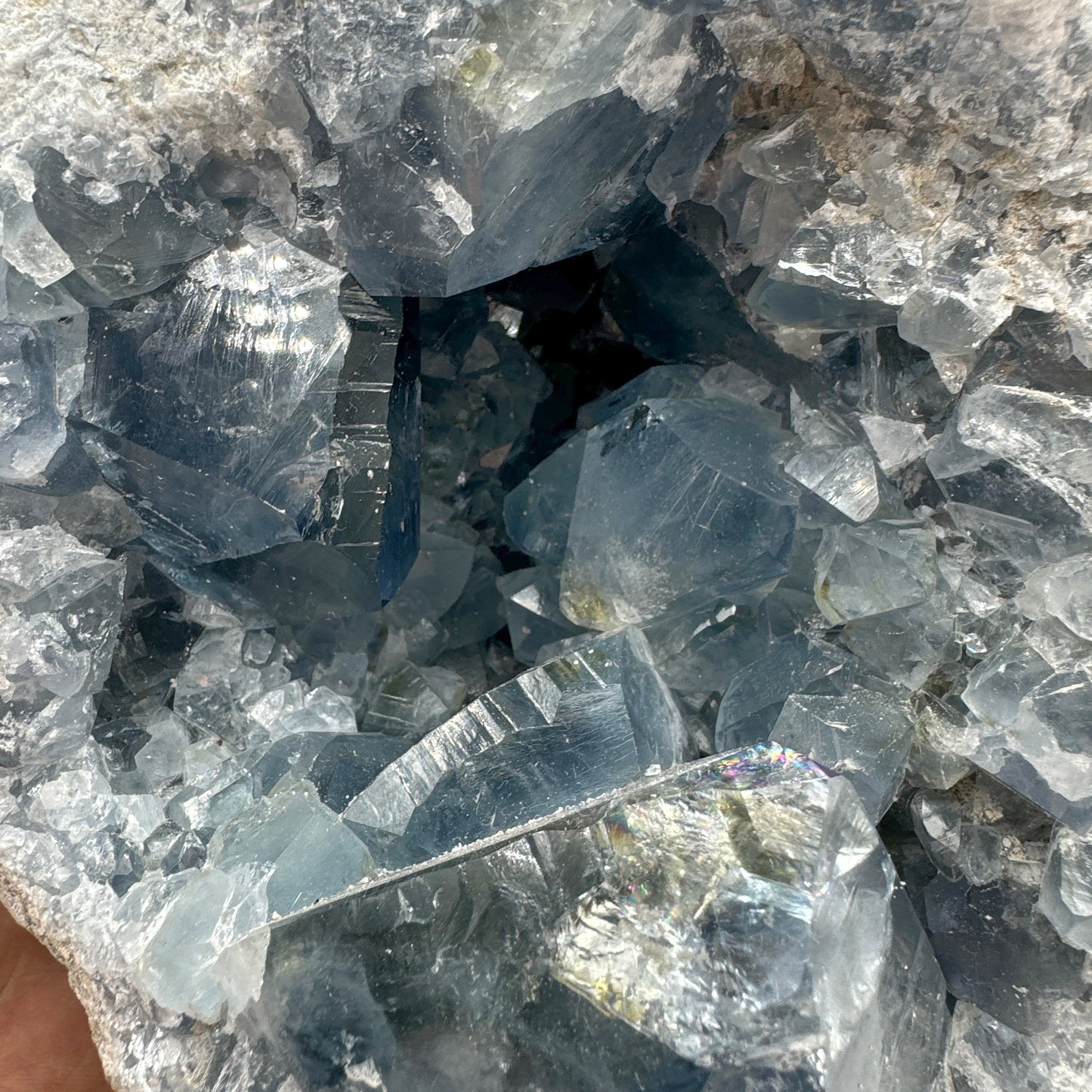 Celestine geode 12 kg. Munay Minerals Mallorca