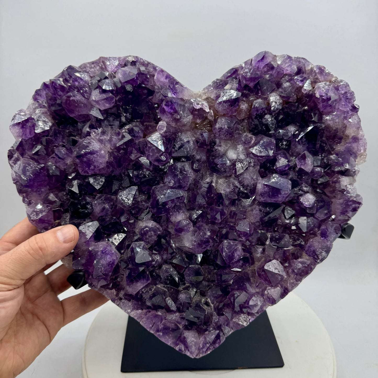 Drusa de amatista corazón 6,6 kg. - MUNAY MINERALES MALLORCA