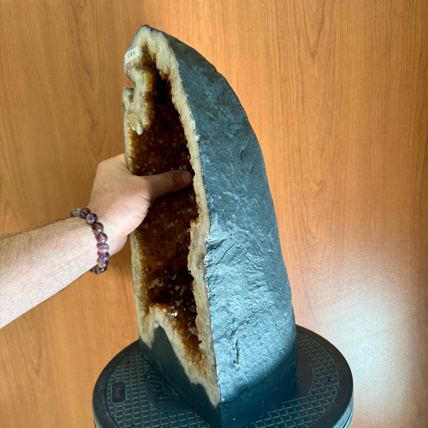 Citrine geode 13 kg.