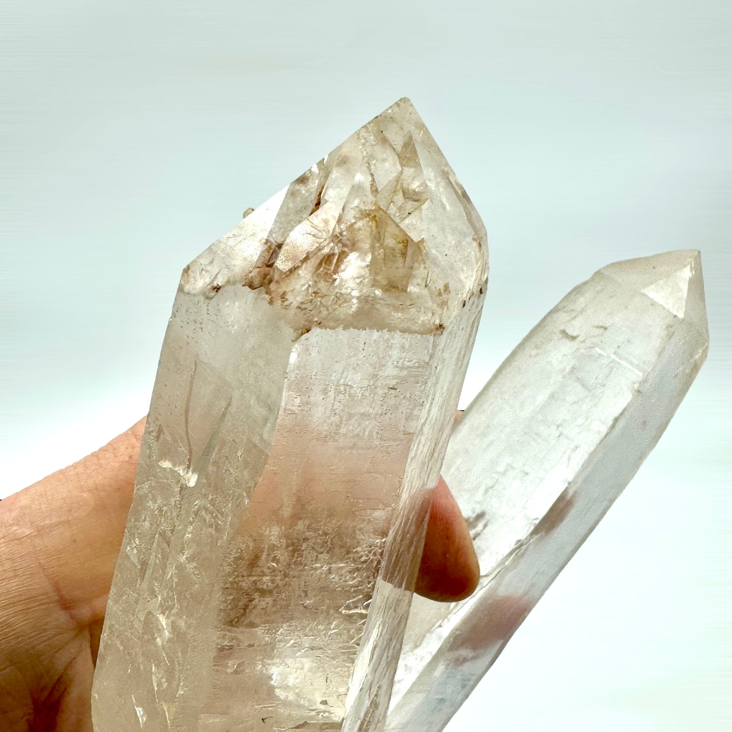 Lemurian Master Quartz and Twin