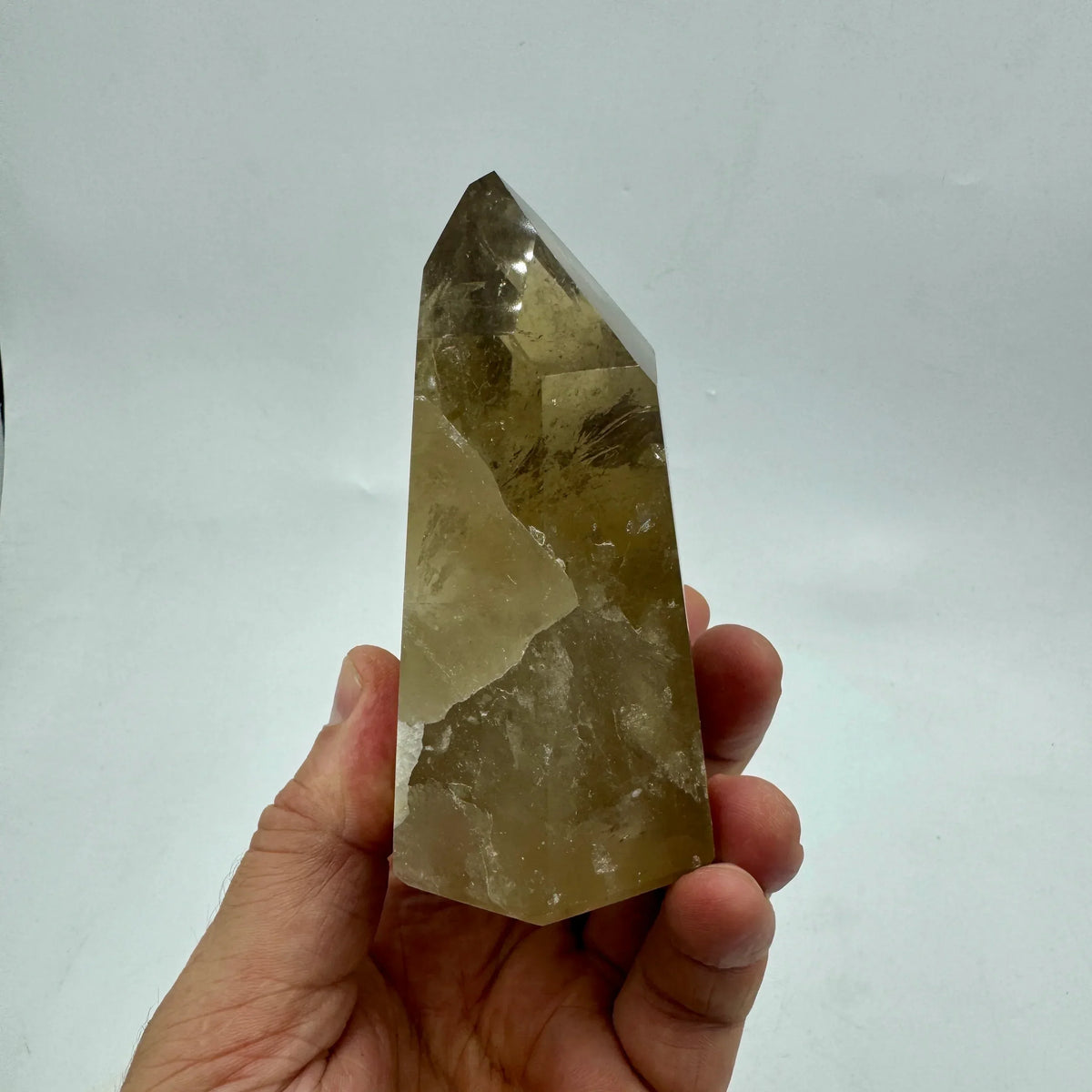 Citrino natural pulido maestro canalizador - MUNAY MINERALES MALLORCA