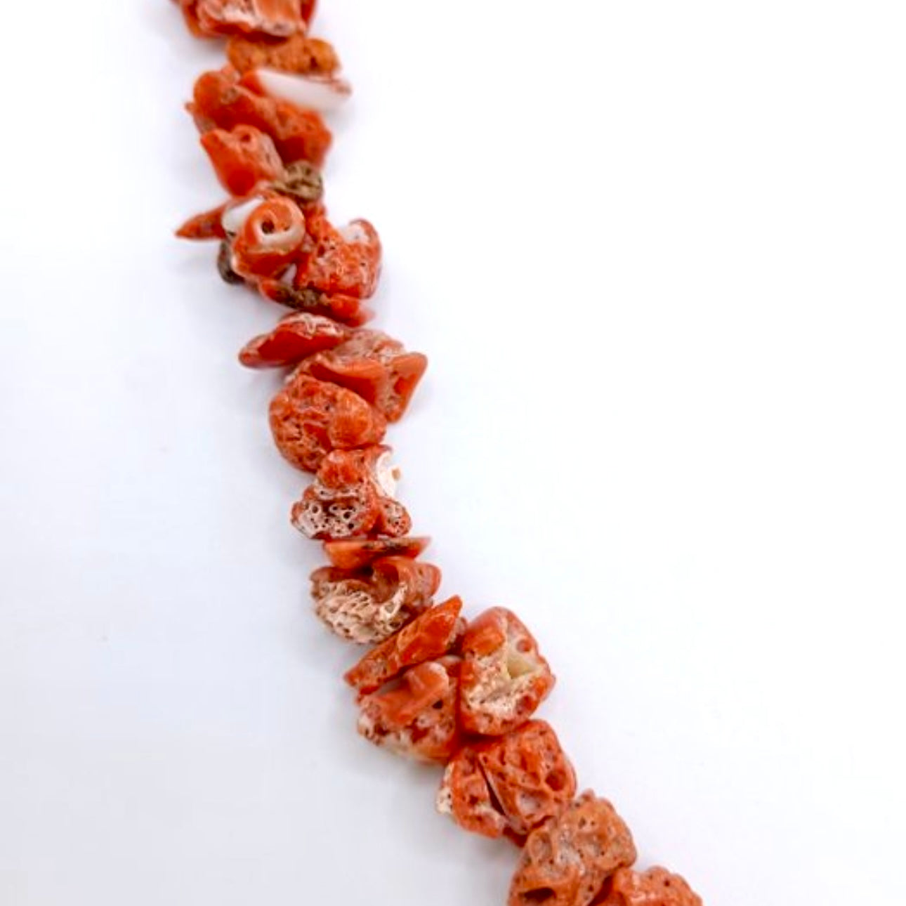 Coral Corinto Corallium Rubrum colgante con plata de ley