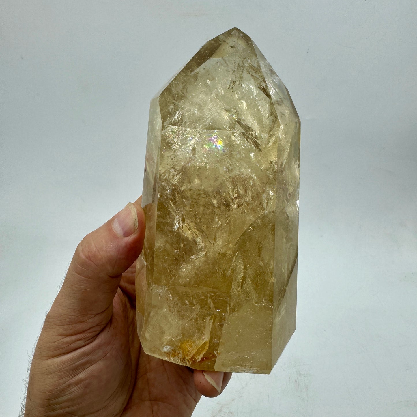 Polished natural citrine 1 kg. Munay Minerals Mallorca