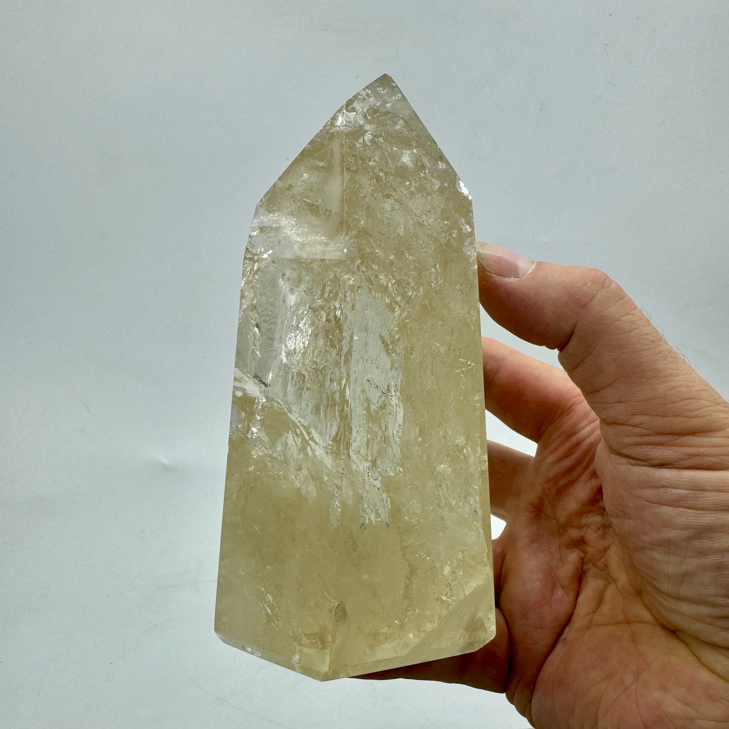 Polished natural citrine 1.6 kg.