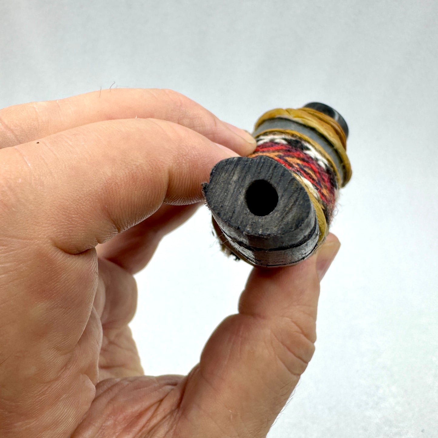 Pipa ceremonial cuerno de búfalo