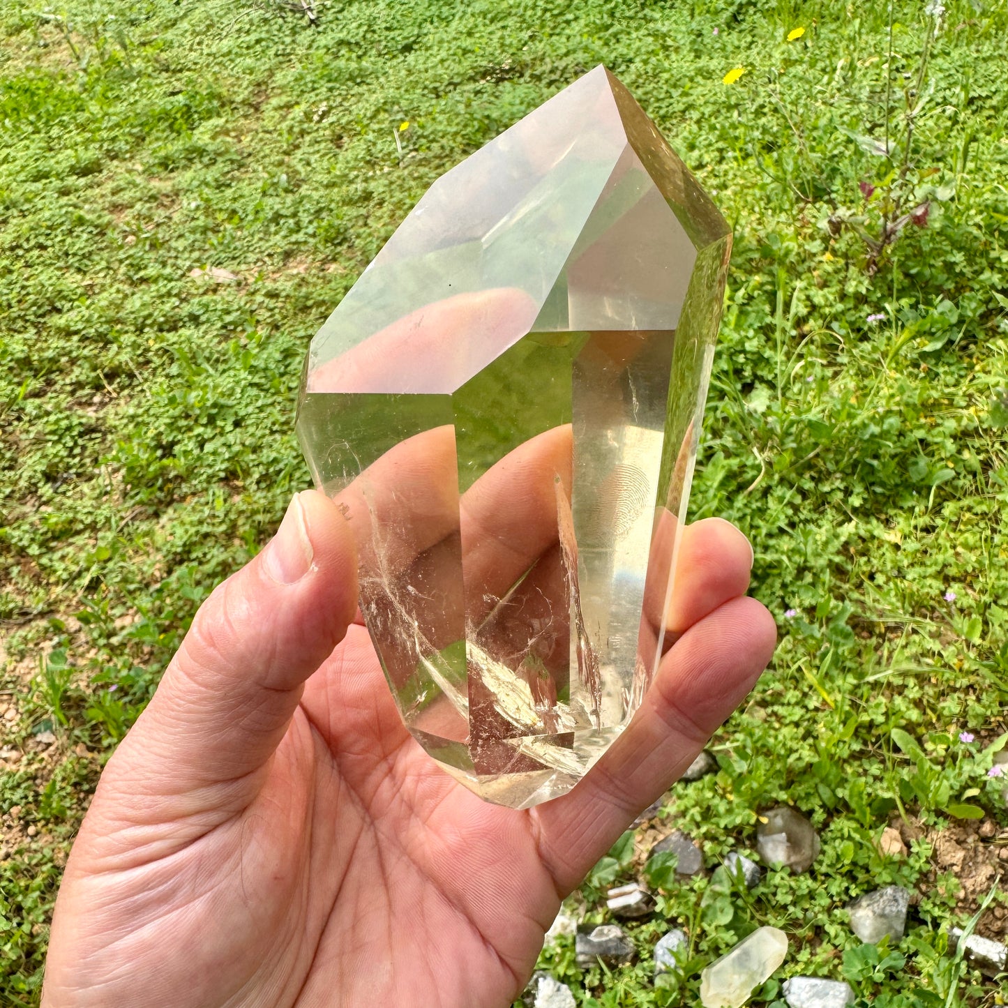 Polished and faceted natural citrine