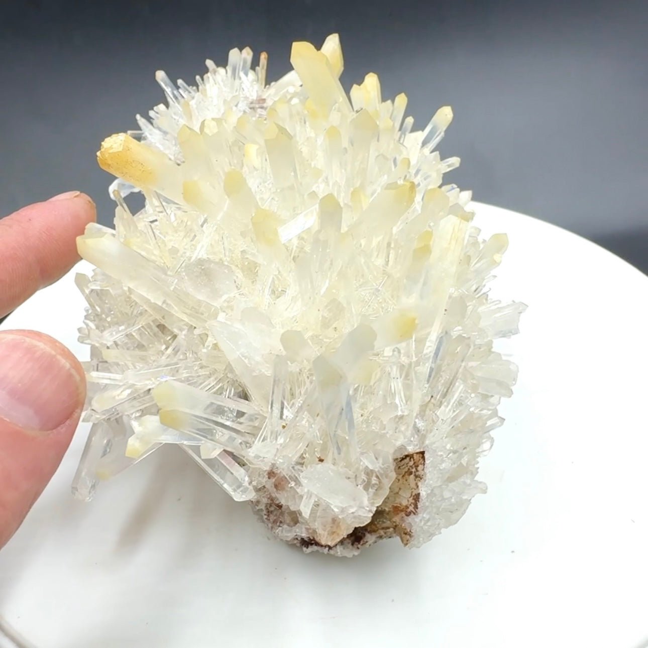 Mango quartz with halloysite Colombia