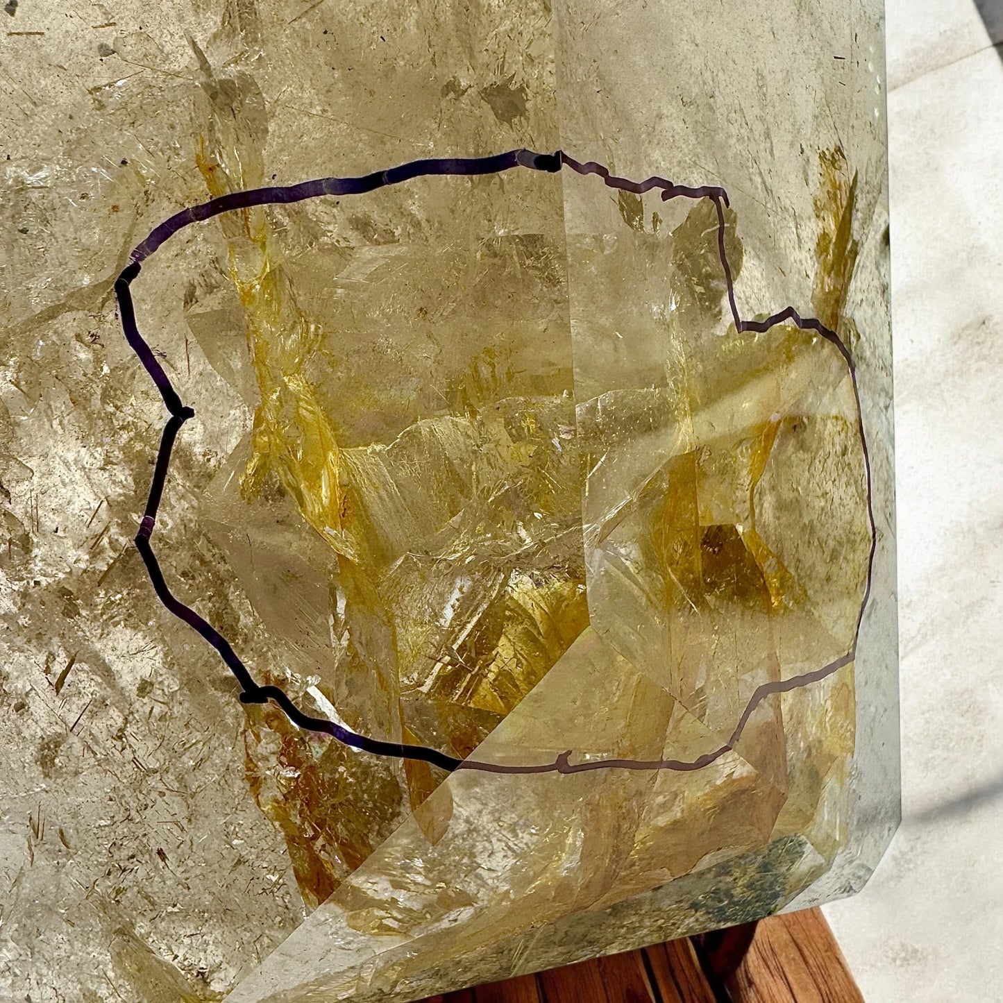 Cuarzo maestro manifestación con rutilo 6,9 kg. - MUNAY MINERALES MALLORCA