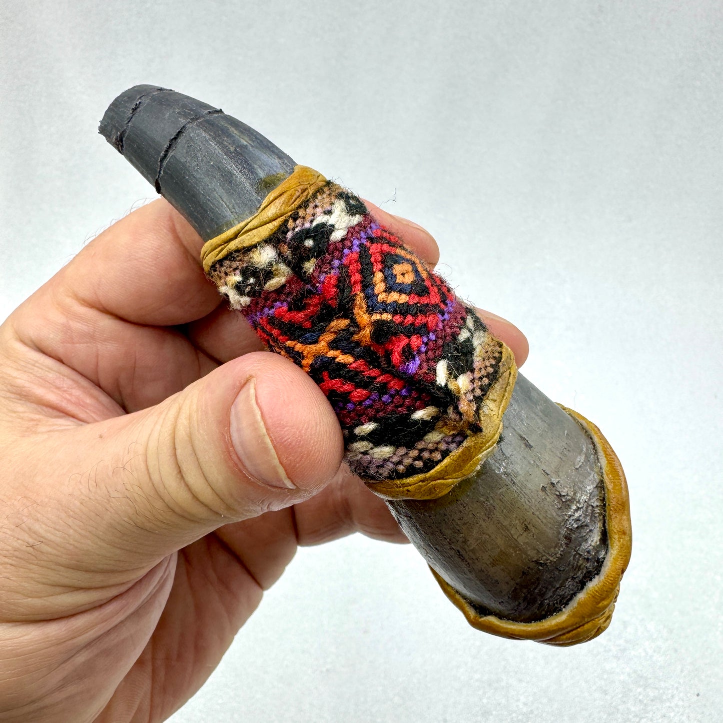 Pipa ceremonial cuerno de búfalo