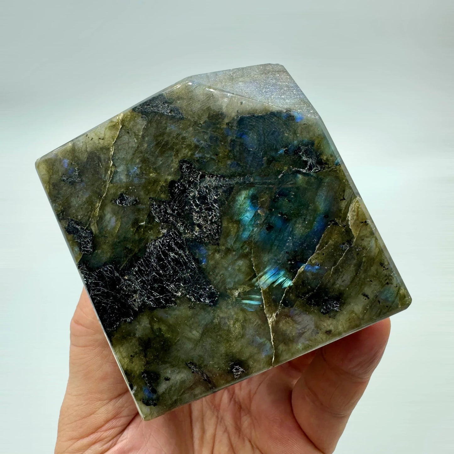 Labradorita cubo 1,1 kg. - MUNAY MINERALES MALLORCA