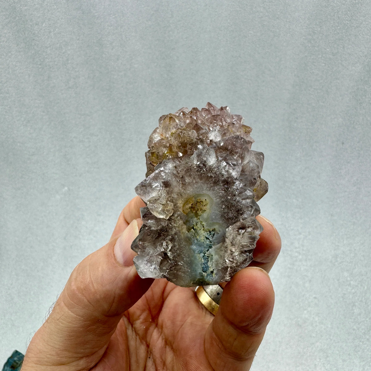 Drusa de amatista estalactita Flores del Alma Ojos del Espíritu - MUNAY MINERALES MALLORCA
