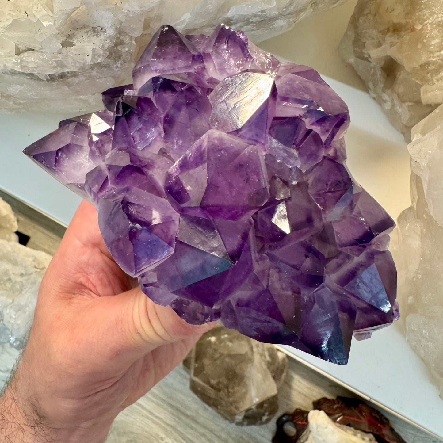 Drusa de amatista 1,3 kg. - Munay Minerales Mallorca