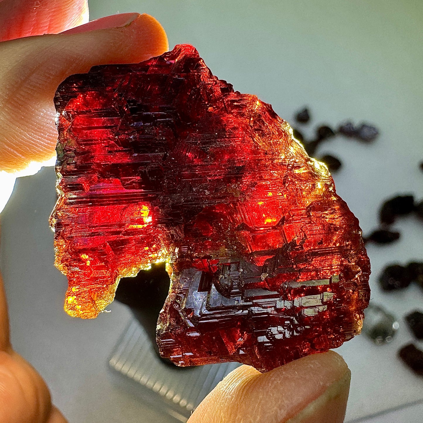 Granate espesartina mina Navegadora Brasil