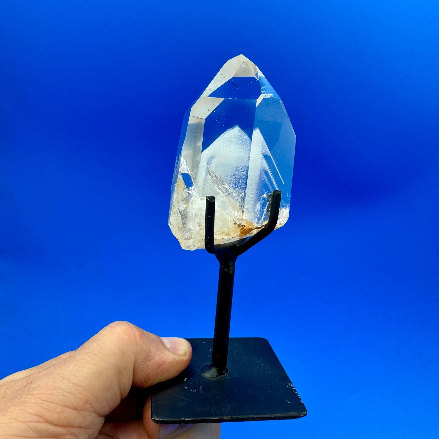 Cuarzo maestro óptico fantasma con rutilo - MUNAY MINERALES MALLORCA