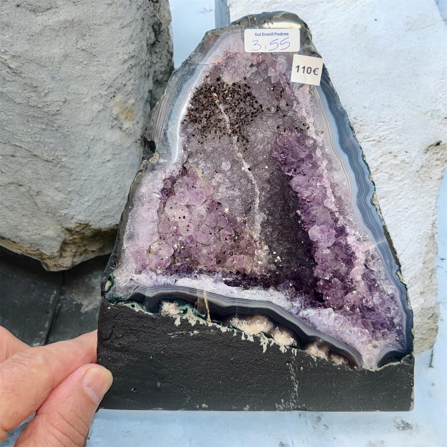 Geoda de amatista 3,5 kg.