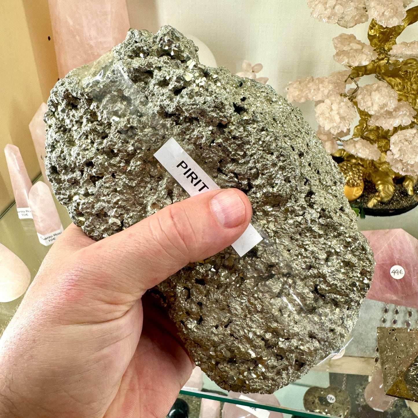 Sparkling pyrite 2.5 kg. Munay Minerals Mallorca