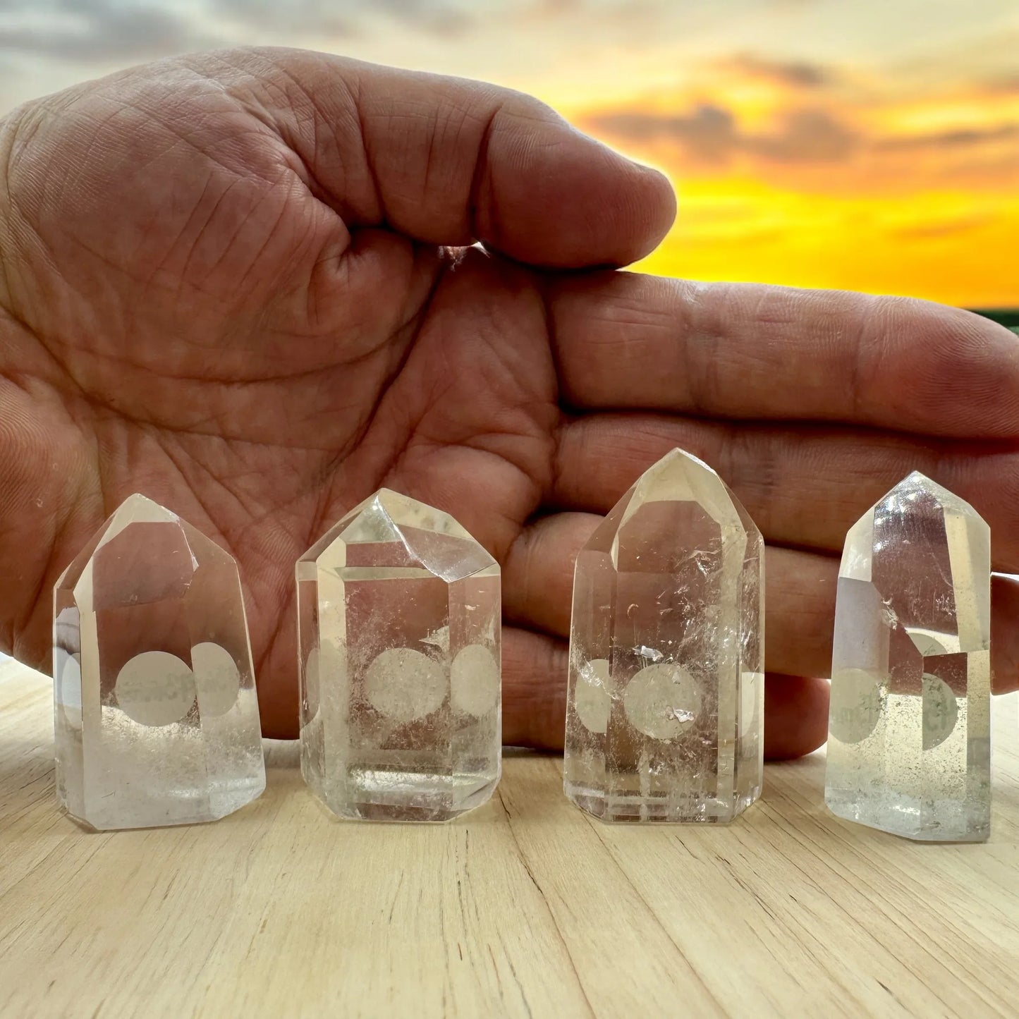 Cuarzo pack Tameana 4 puntas - MUNAY MINERALES MALLORCA