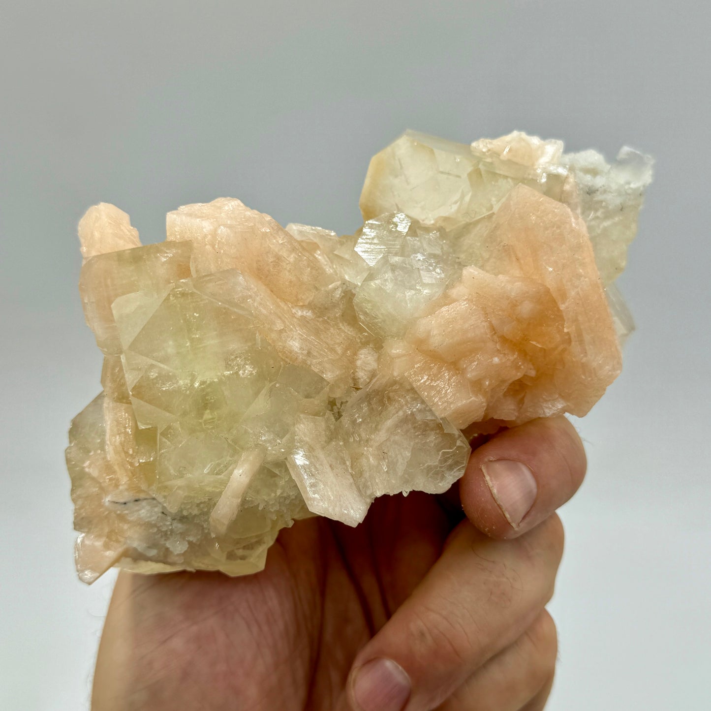 Apophyllite with stilbite Munay Minerals Mallorca