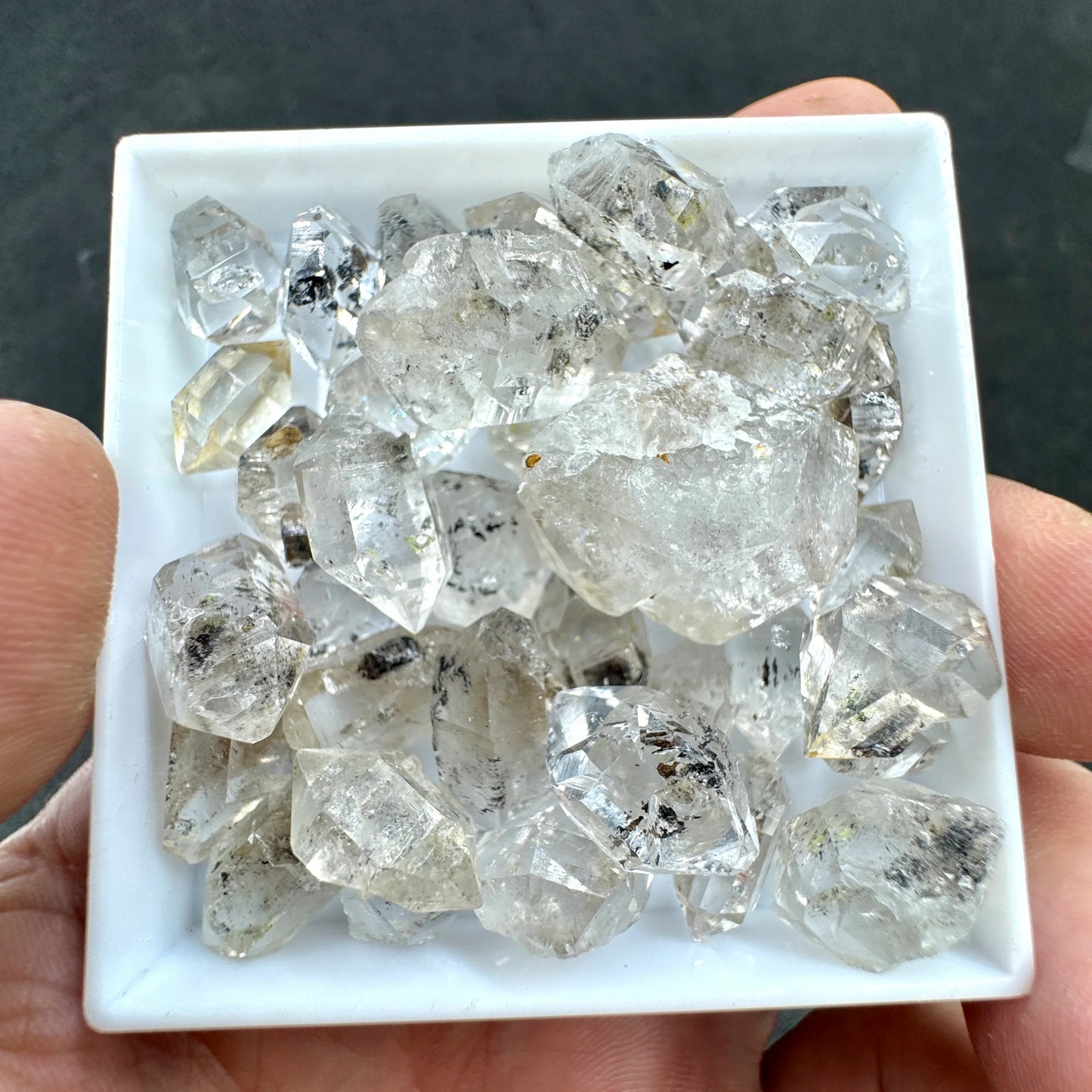 Lote cuarzos diamante Herkimer - MUNAY MINERALES MALLORCA